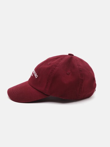 Casquette Pull&Bear en rouge