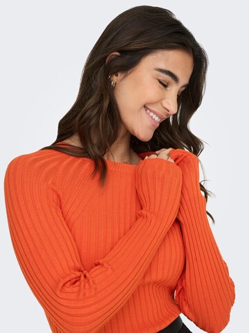 ONLY Sweter 'Meddi' w kolorze pomarańczowy