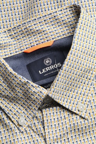 LERROS Button Up Shirt in L in Yellow