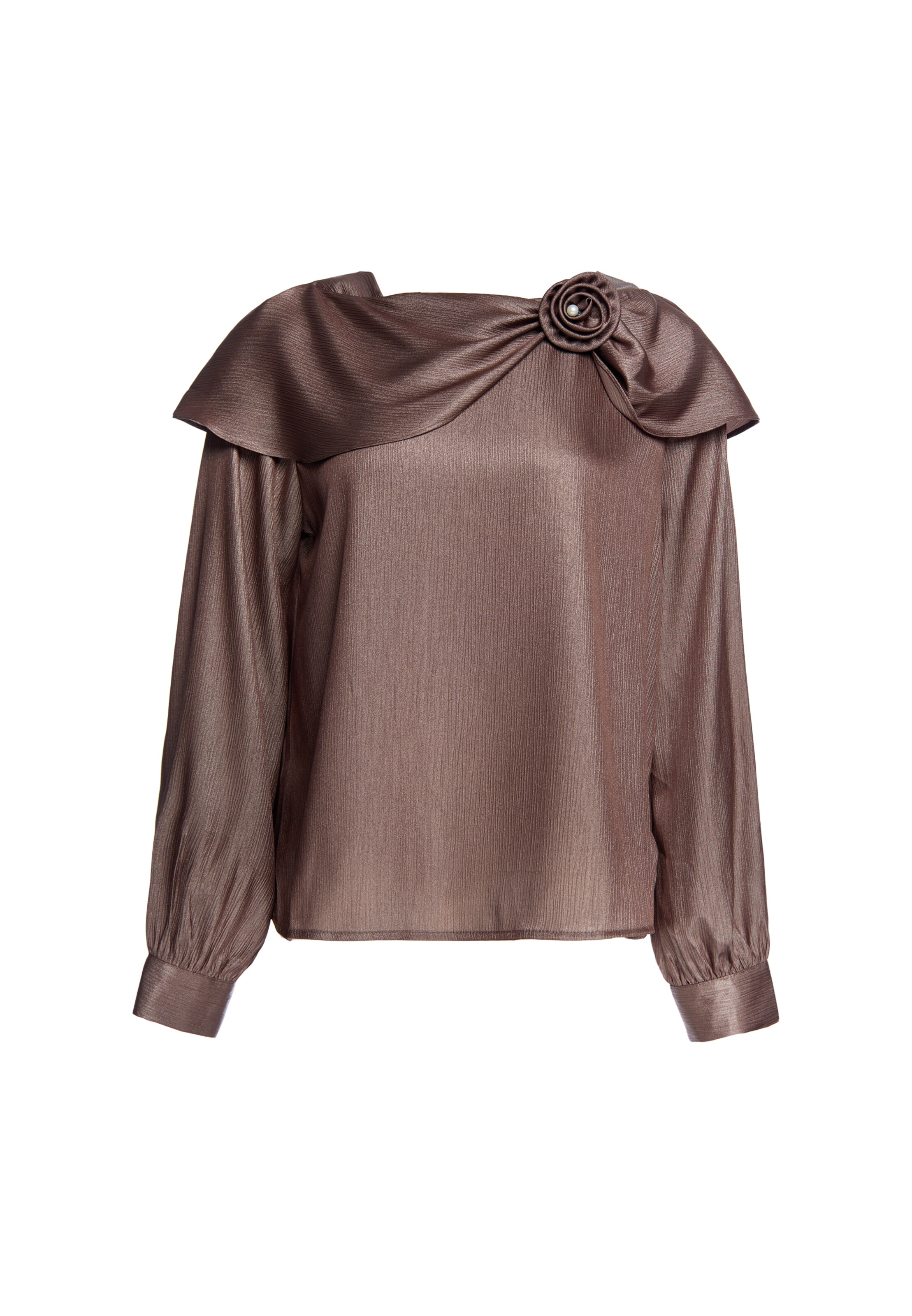 faina Blouse in Brown: front
