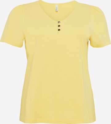 SHEEGO Μπλουζάκι σε κίτρινο: μπροστά
