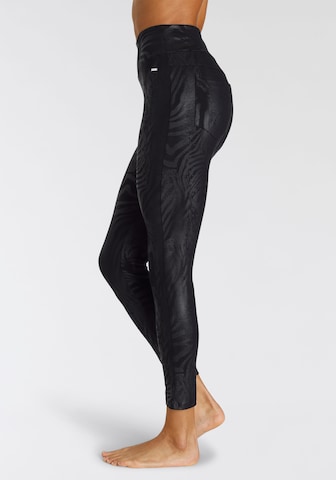 LASCANA - Skinny Leggings em preto