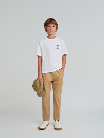 T-Shirt Scalpers en blanc : devant