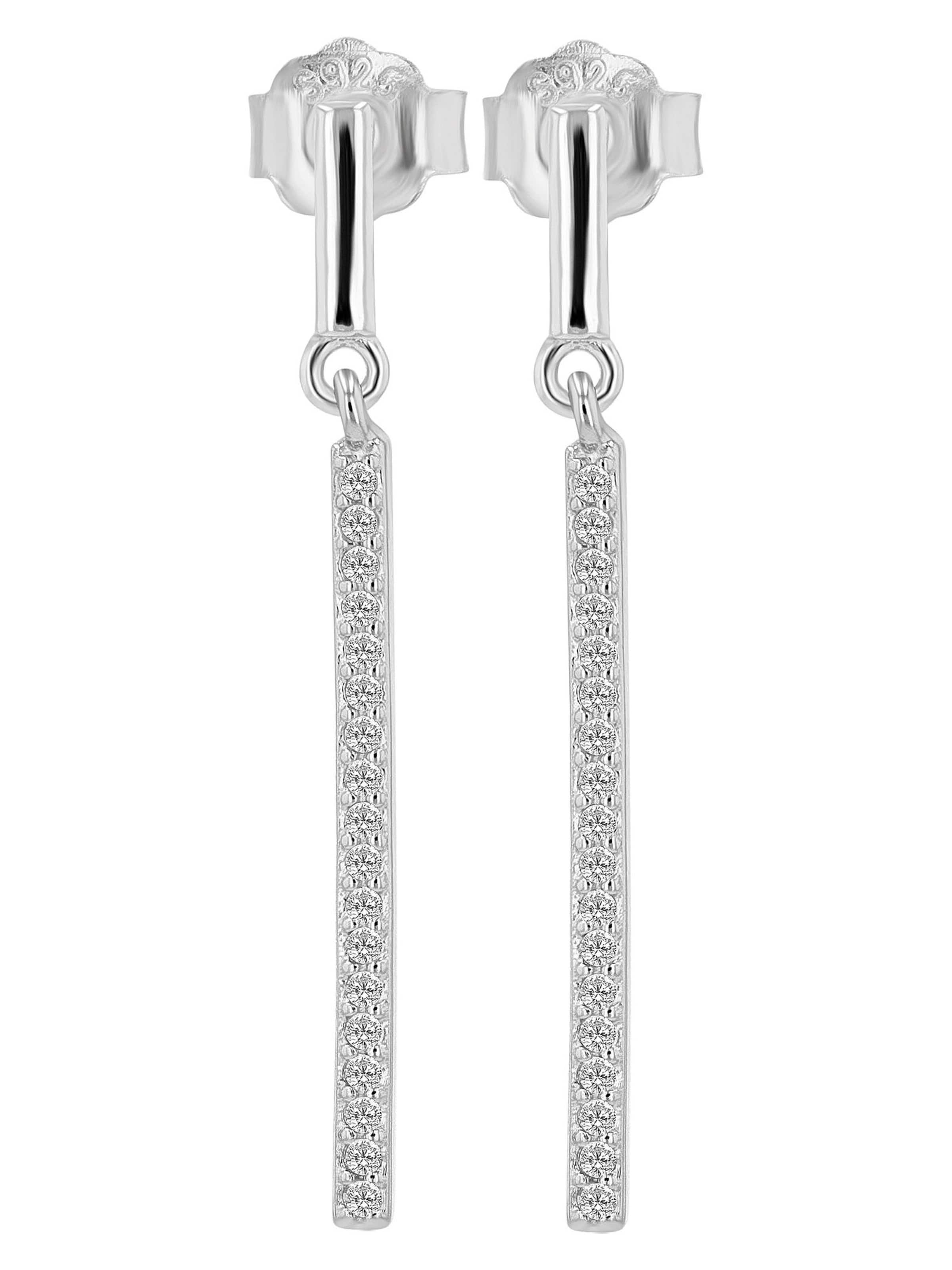 Akzent Earrings 'Adina, 925 Sterlingsilber, langlebig' in Silver: front