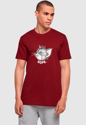T-Shirt 'Tom and Jerry - Nope' ABSOLUTE CULT en rouge : devant