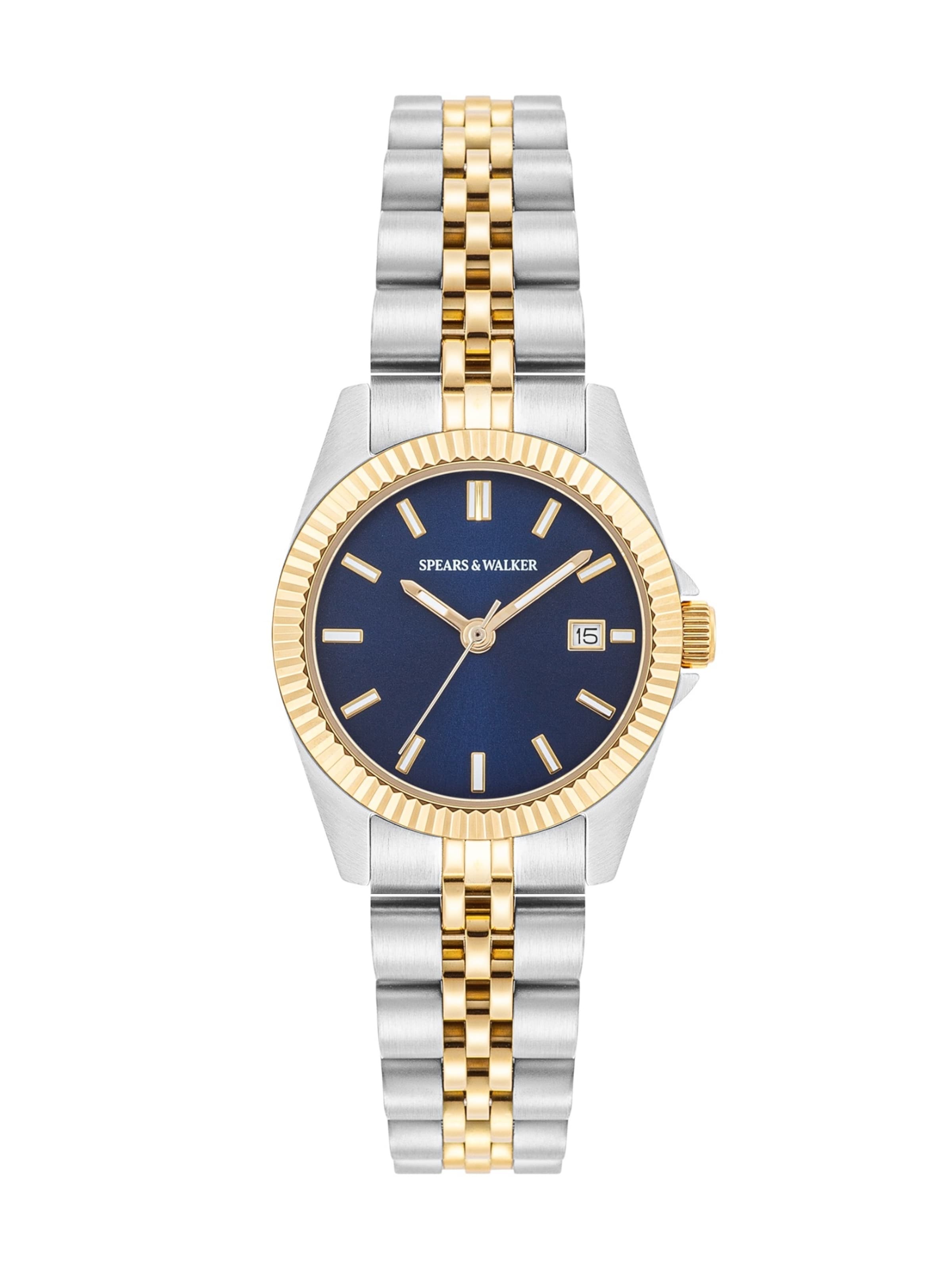 Spears & Walker Analoguhr in Silber: Vorderseite