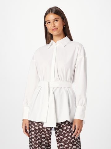 HUGO Red Blouse in White: front