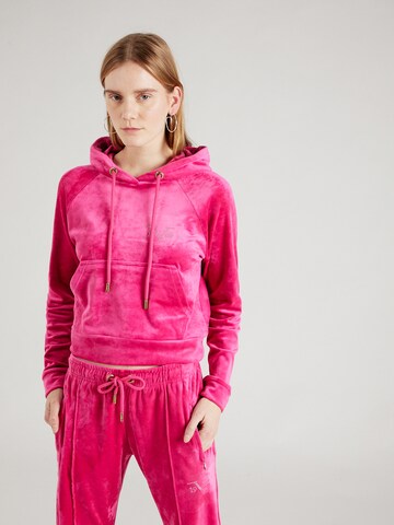 19V69 ITALIA Sweatshirt 'INGA' in Pink: predná strana