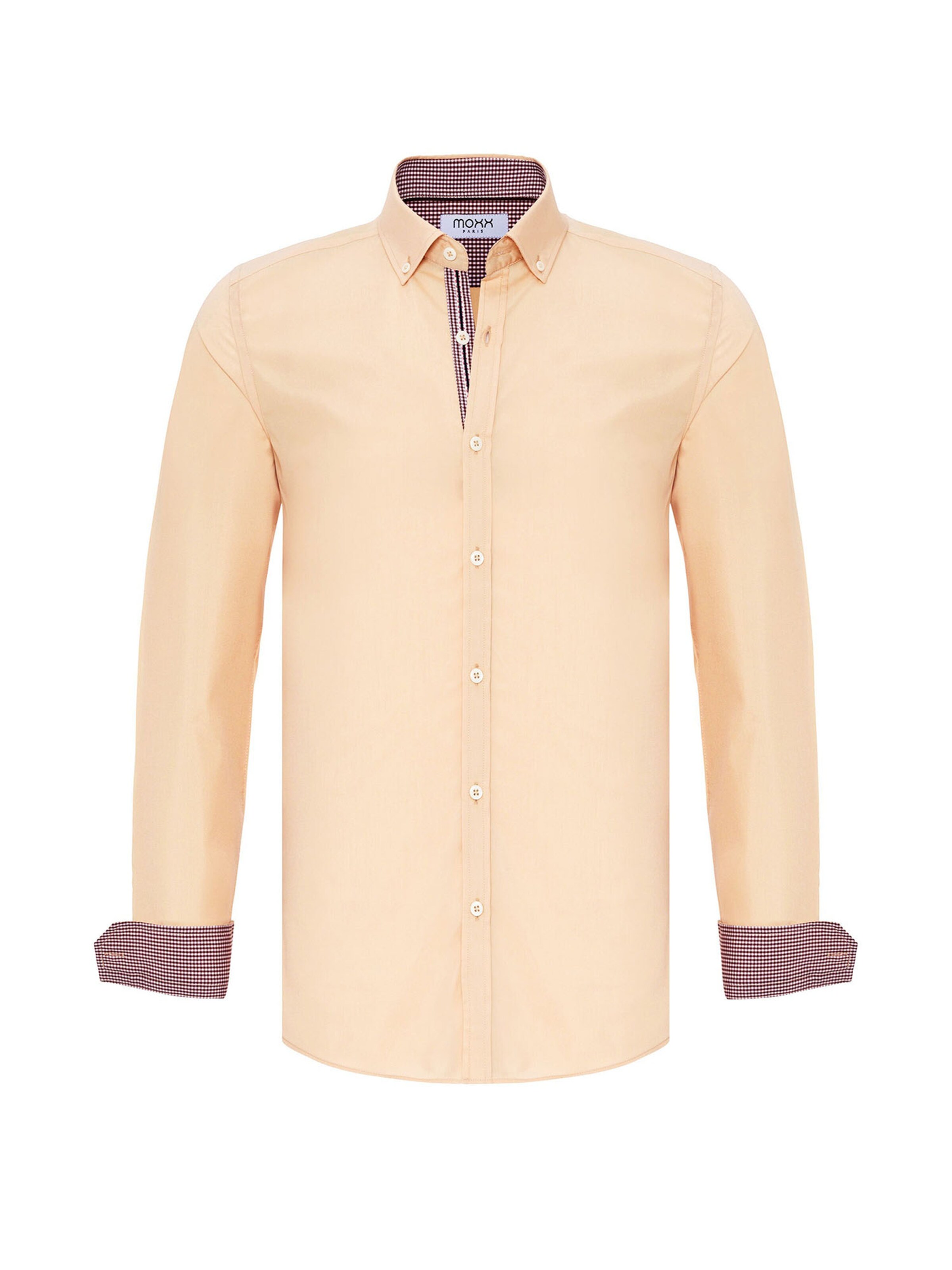 Moxx Paris Regular fit Button Up Shirt in Beige: front