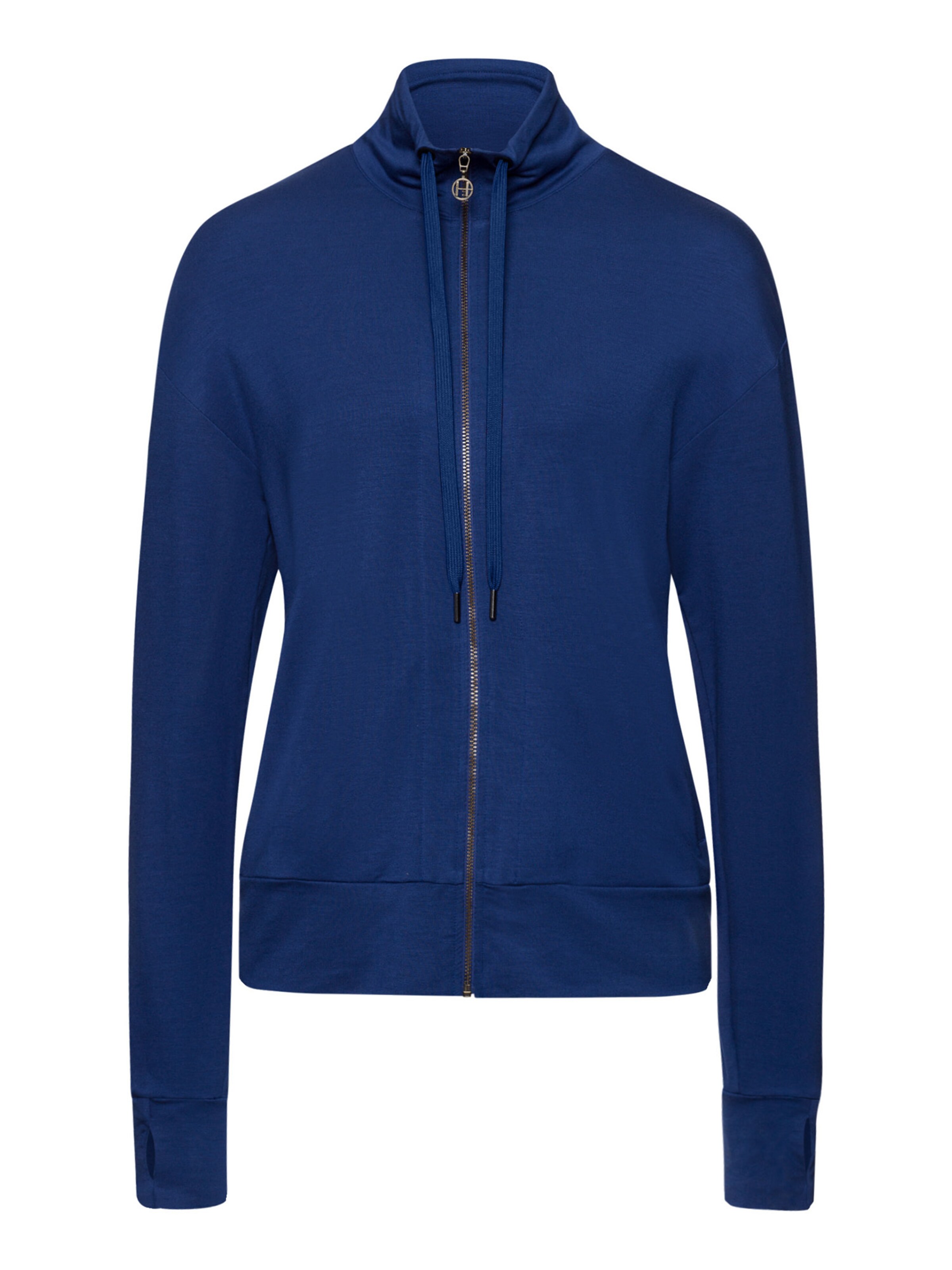 Hanro Sweat jacket ' Balance ' in Blue: front