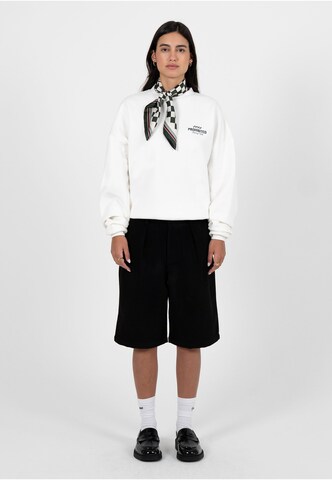Prohibited Sweatshirt 'In A Rush' in Wit