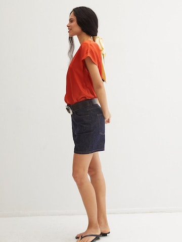 Chemisier SILK & CASHMERE en orange