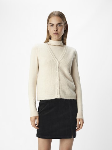 Gilet OBJECT en beige : devant