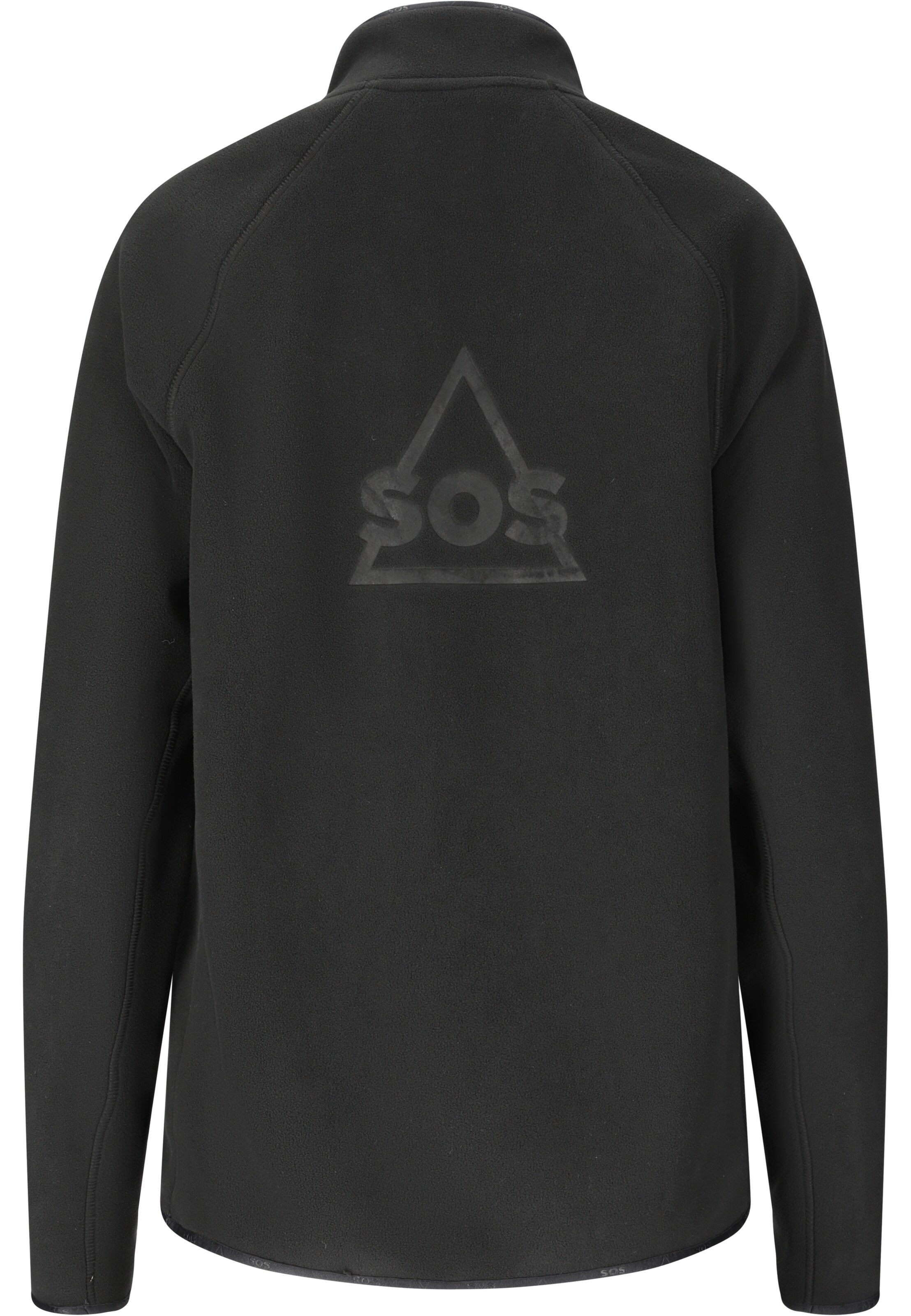 SOS Fleecepullover 'Munson' in Schwarz