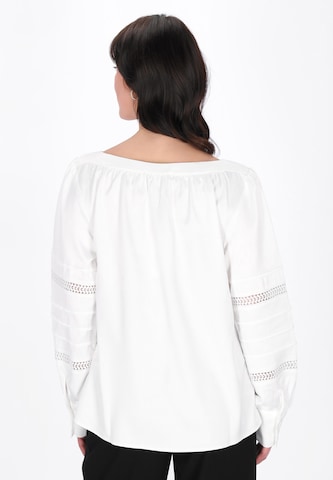 Chemisier 'Elegant' usha BLACK LABEL en blanc