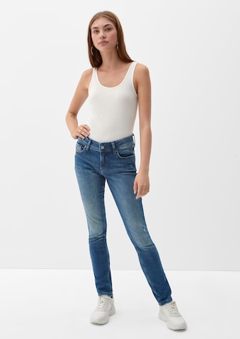 QS Slimfit Jeans in Blauw