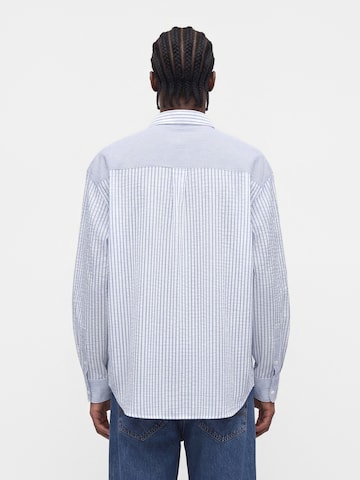 Pepe Jeans Comfort fit Button Up Shirt 'ROMA' in Blue
