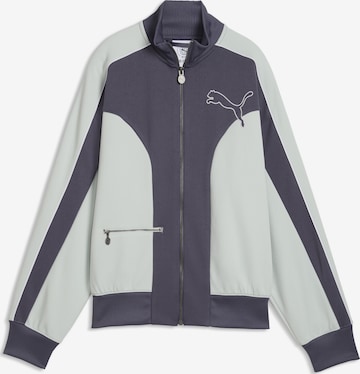 PUMA Sweatvest 'T7 Love Of The Cat' in Grijs: voorkant