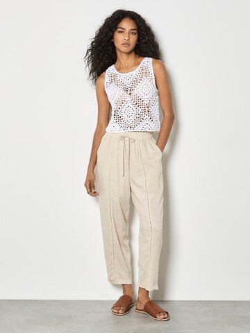 Regular Pantalon Apricot en beige : devant