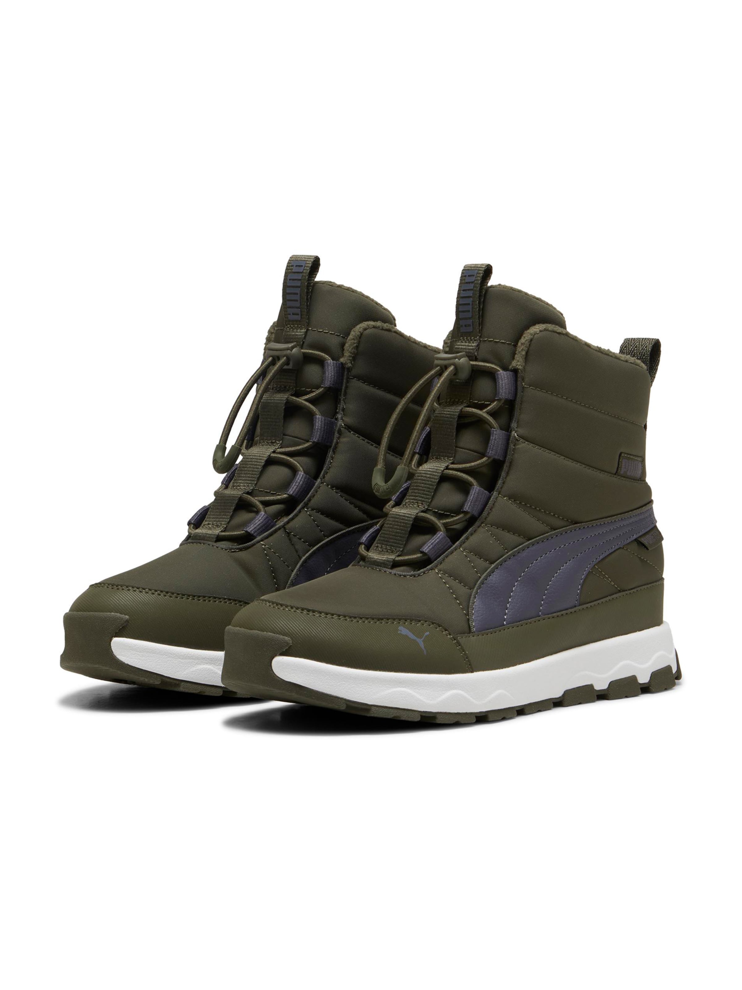 Olive green puma boots discount