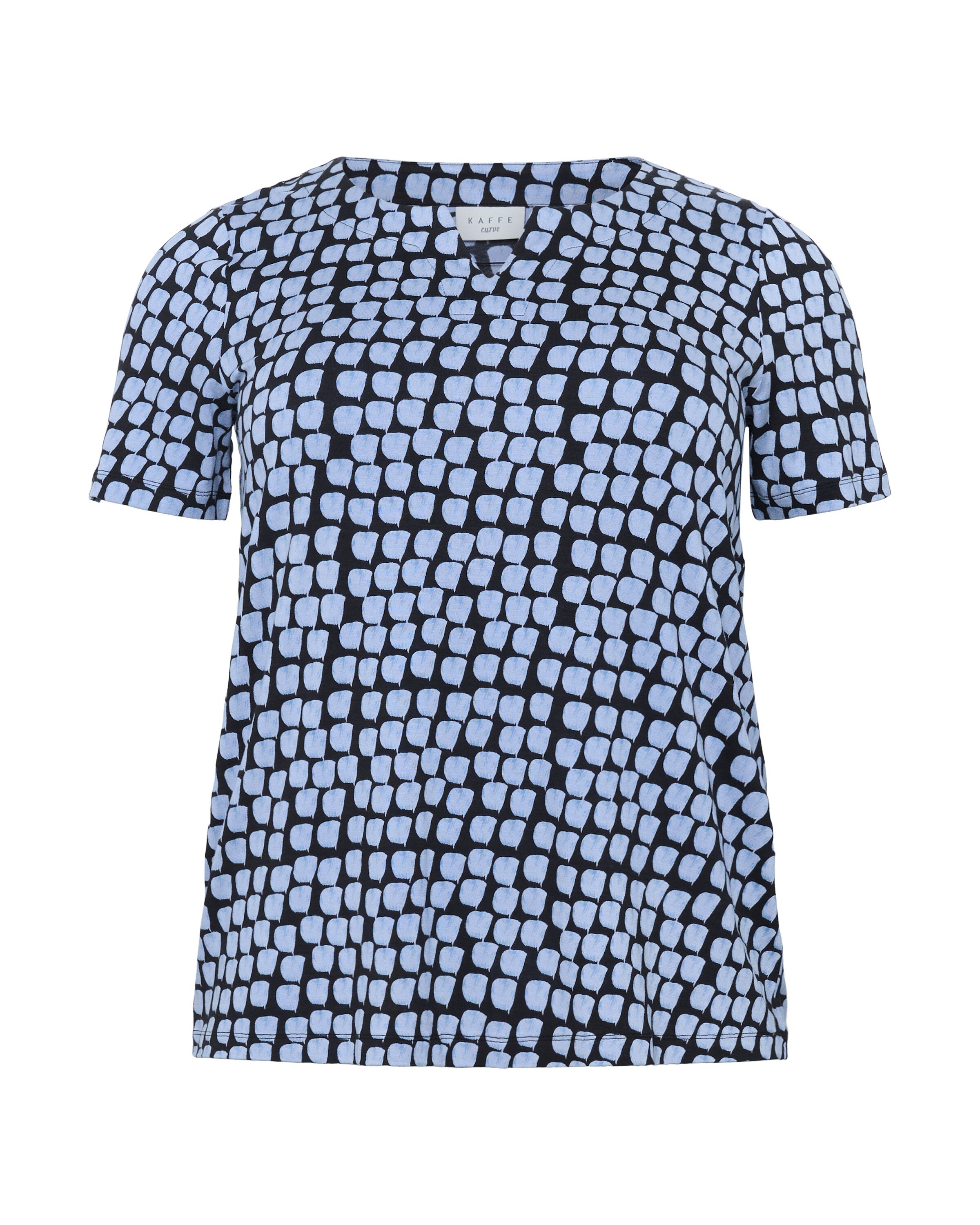 mėlyna KAFFE CURVE Marškinėliai 'Mella': priekis