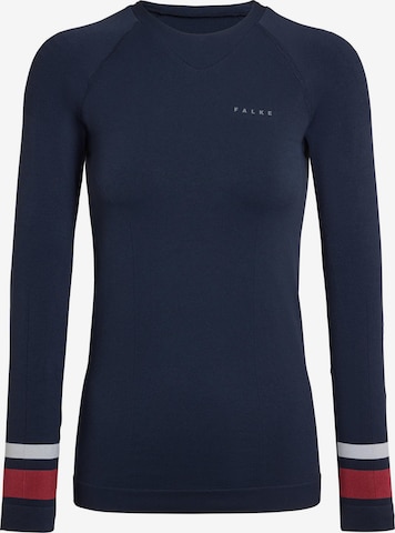 FALKE Base Layer in Blau: Vorderseite