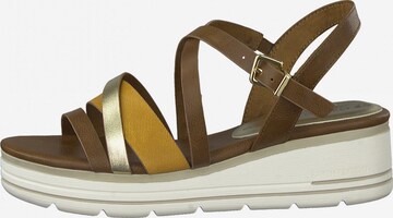 Earth Edition by Marco Tozzi Sandalen met riem in Bruin