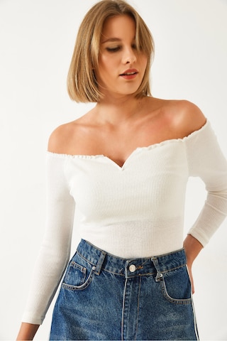 Bianco Lucci Shirt in Weiß