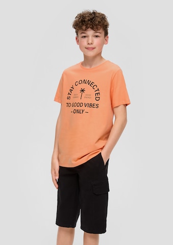 T-Shirt s.Oliver en orange : devant