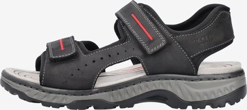 Rieker Hiking Sandals in Black