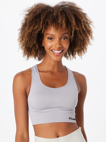 Hummel Bustier Sport-BH 'TIF' in Grau: predná strana