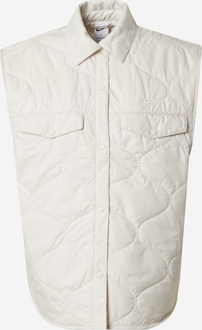 Gilet 'ESSENTIAL' Nike Sportswear en beige : devant