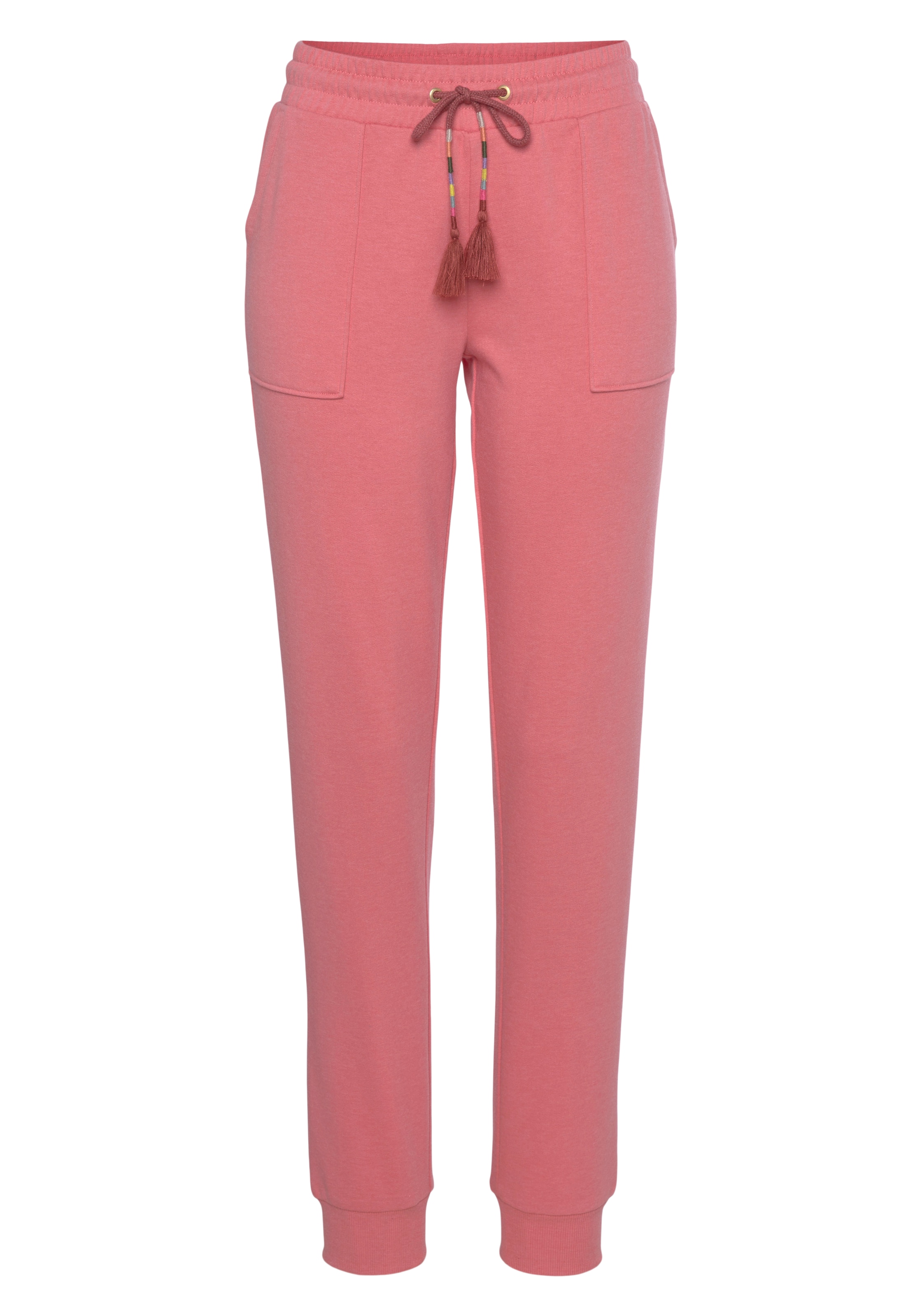 Effilé Pantalon VIVANCE en rose : devant