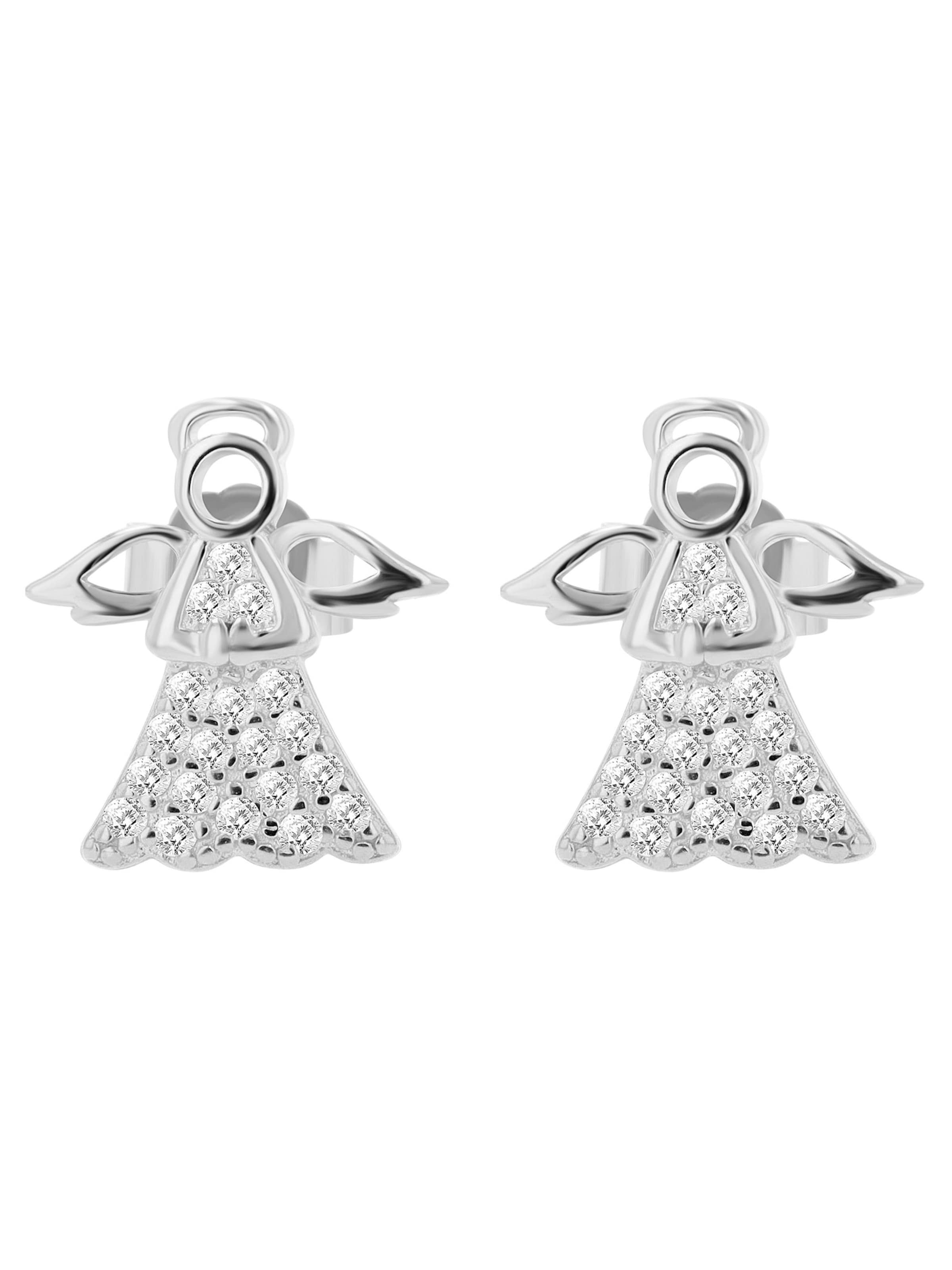 Akzent Earrings 'Liss, 925 Sterlingsilber, langlebig' in Silver: front