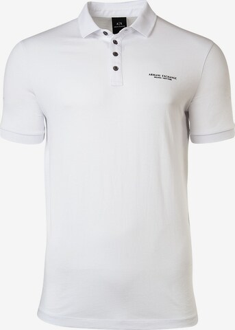 ARMANI EXCHANGE Poloshirt in Weiß: predná strana