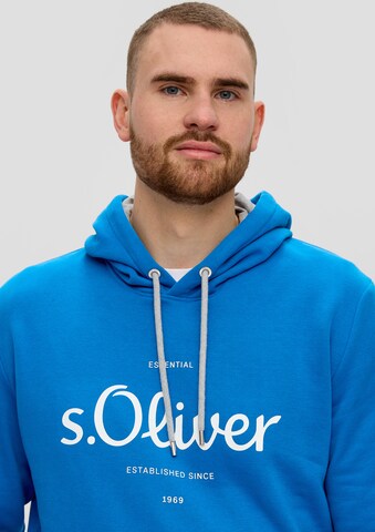 s.Oliver Men Tall Sizes Sweatshirt in Blau