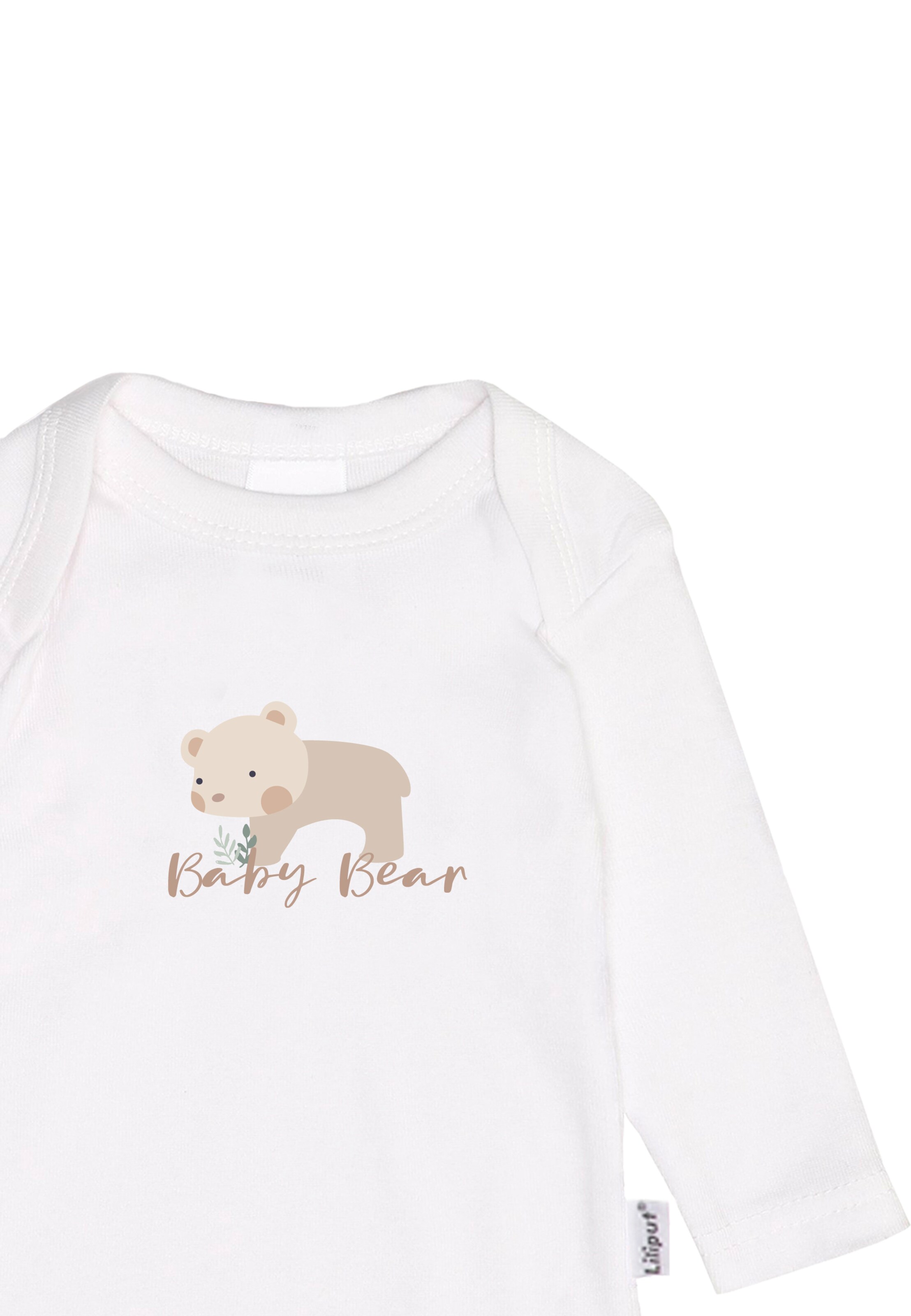 LILIPUT Romper/Bodysuit 'Milkbar open & Baby bear' in White