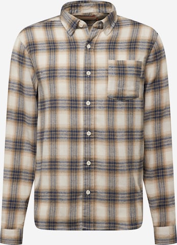 Revolution Regular fit Button Up Shirt in Beige: front