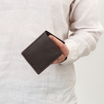 Farmhood Wallet in Brown: front