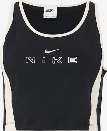 Nike Sportswear Топ в черно: отпред