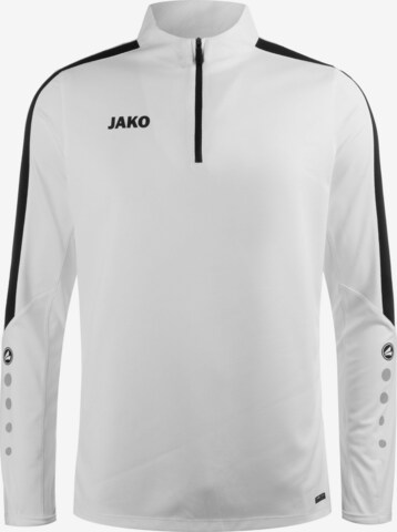 JAKO Athletic Sweatshirt 'Power' in White: front