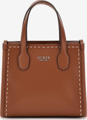 GUESS Handbag 'Silvana' in Brown: front