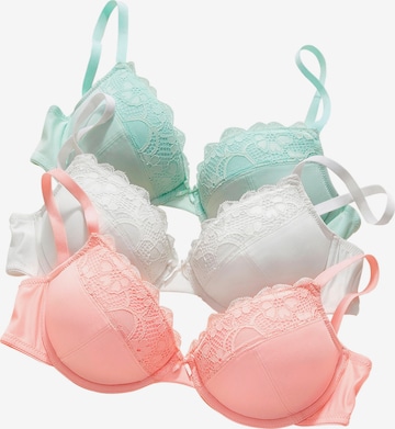 PETITE FLEUR Push-up BH in Grün: predná strana