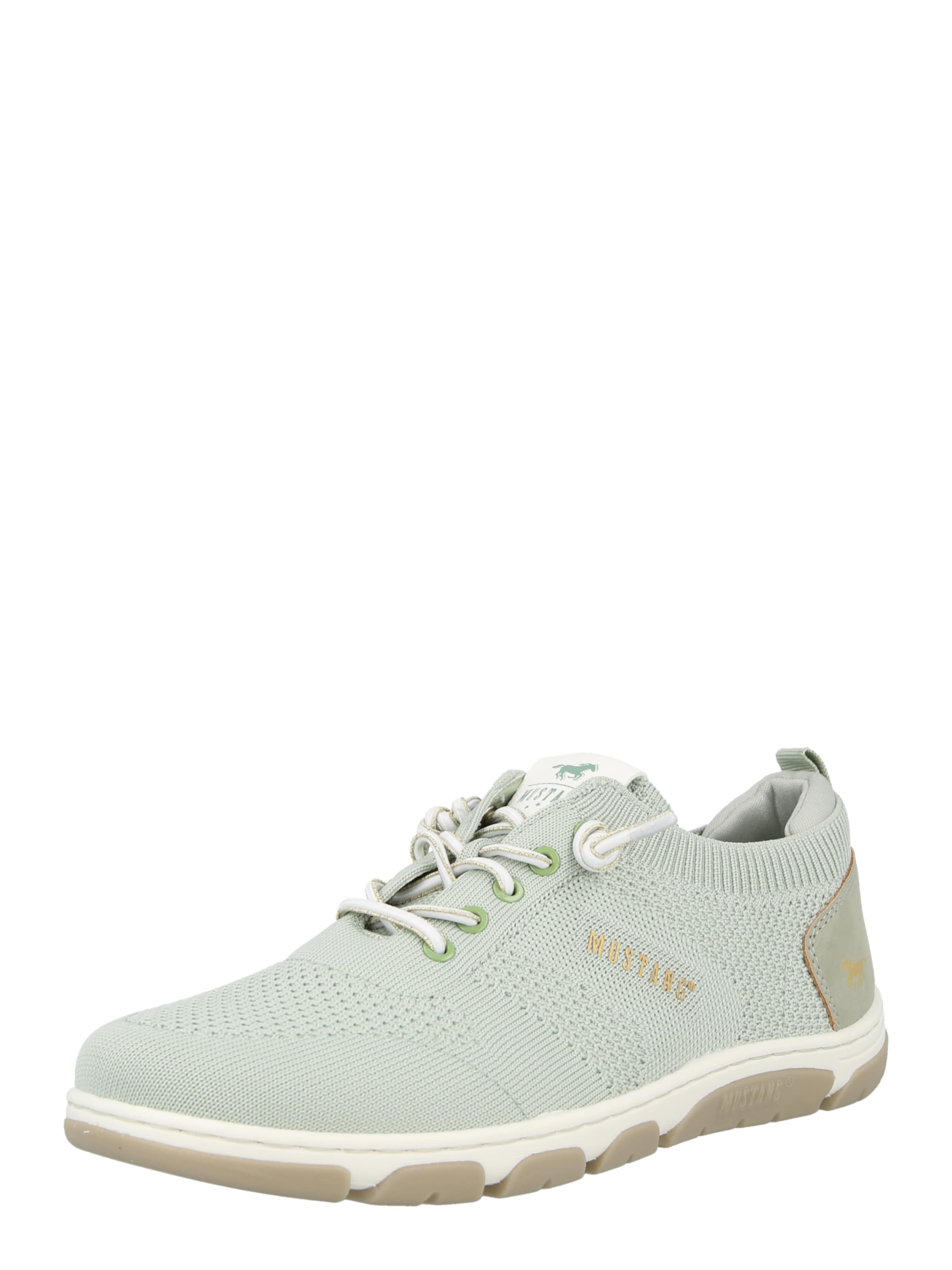 MUSTANG Спортни обувки Slip On в зелено: отпред