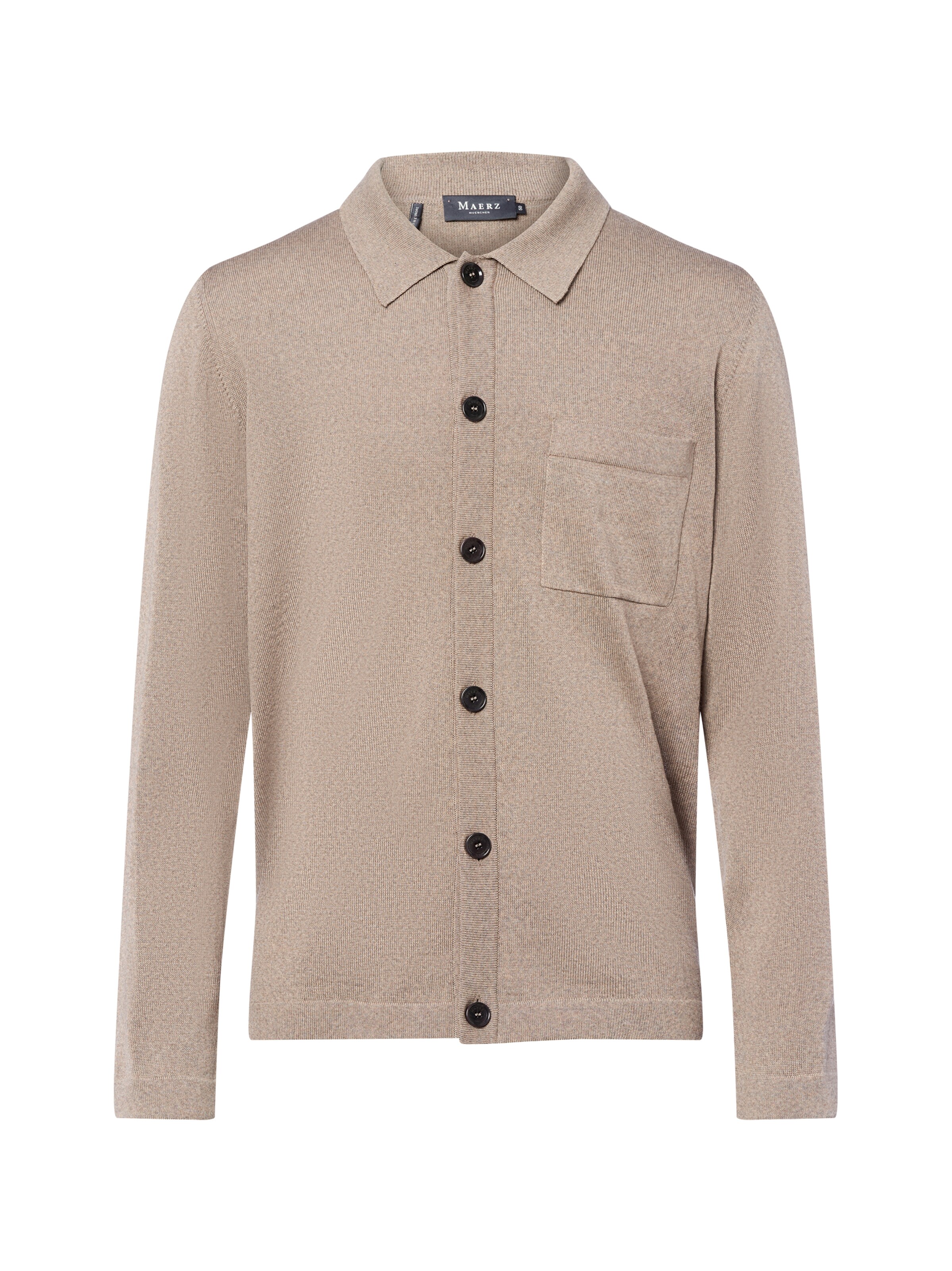 Vestes en maille MAERZ Muenchen en beige : devant