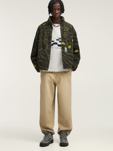 Veste en polaire Pull&Bear en vert