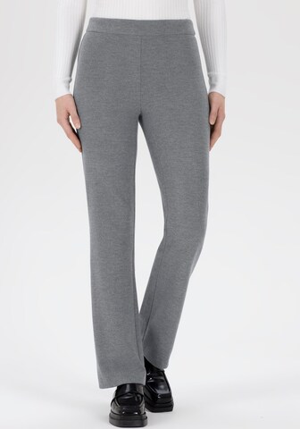 STEHMANN Slim fit Pleated Pants in Grey: front