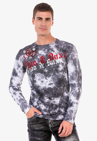 CIPO & BAXX Shirt in Grijs: voorkant