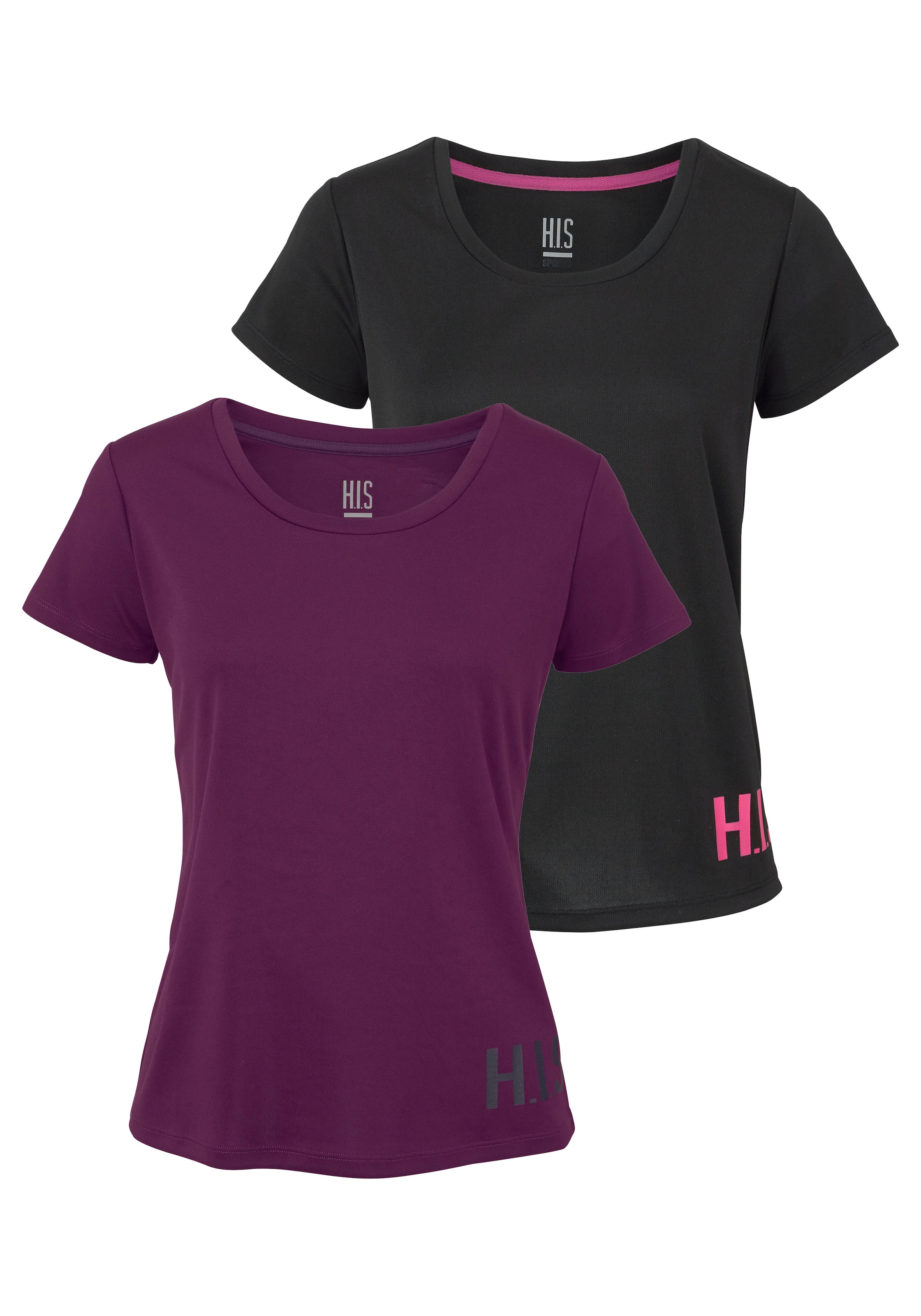 Frauen Shirts & Tops H.I.S Shirt in Lila, Schwarz - JO31992