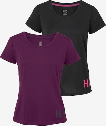 H.I.S Shirt in Lila: Vorderseite